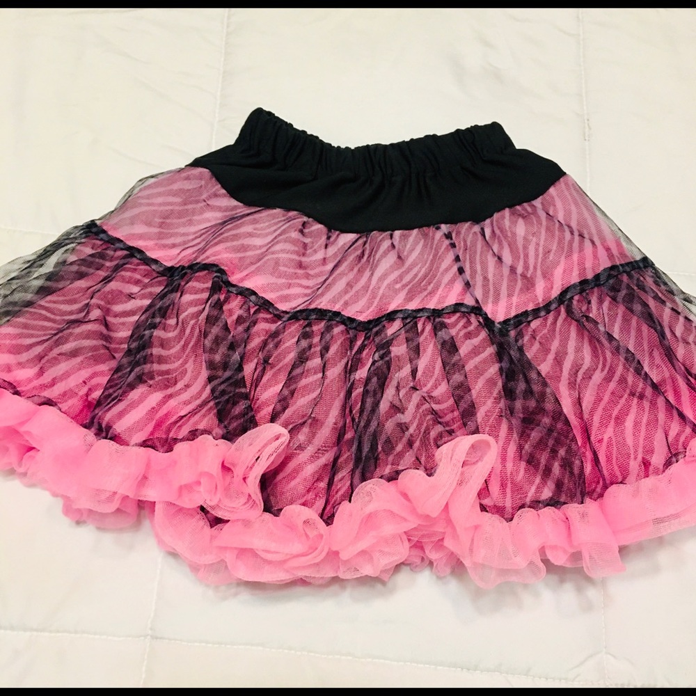 Princess Expressions Pink & Black Ballet Tutu OS